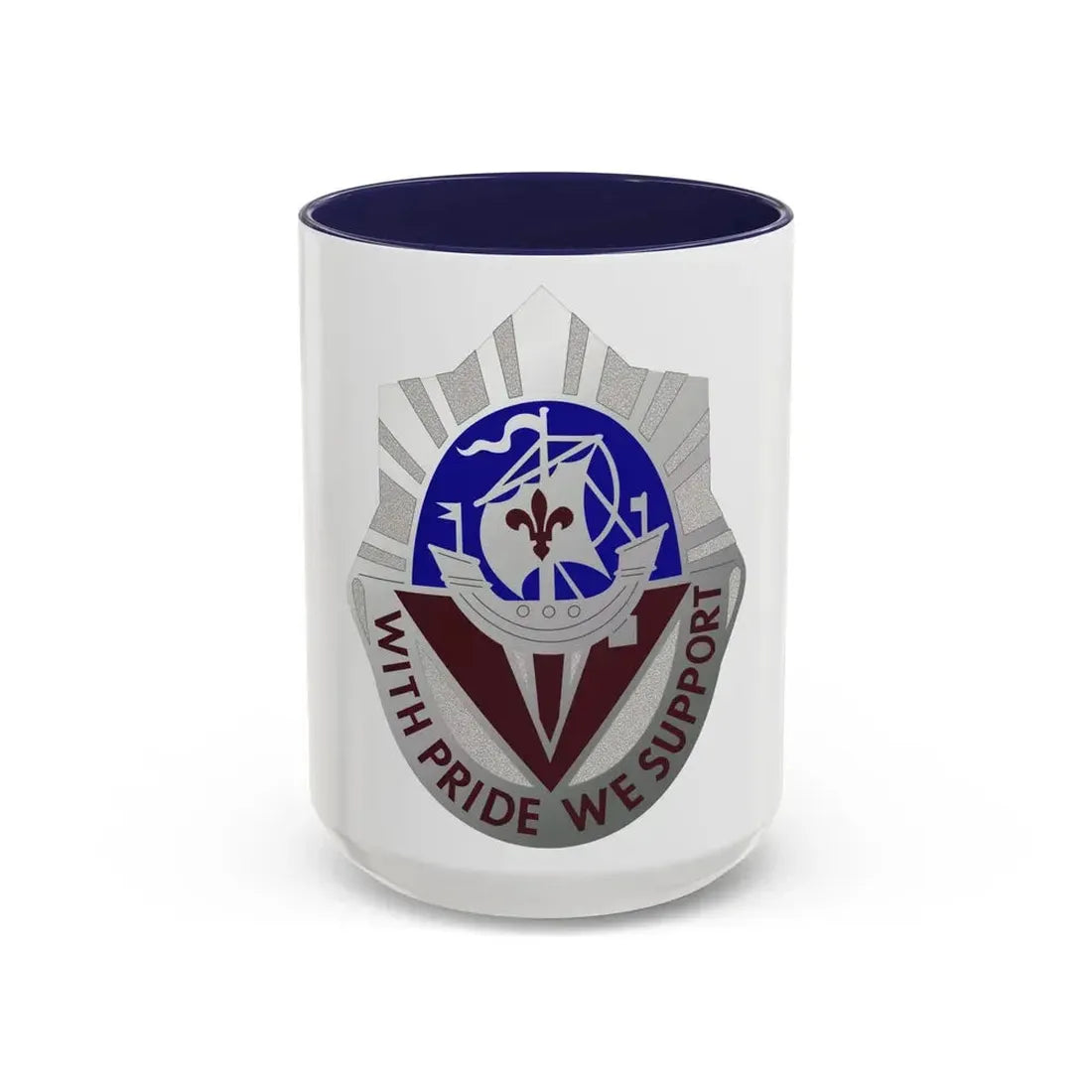 55 Surgical Hospital (U.S. Army) Accent Coffee Mug 15oz Navy - Go Mug Yourself