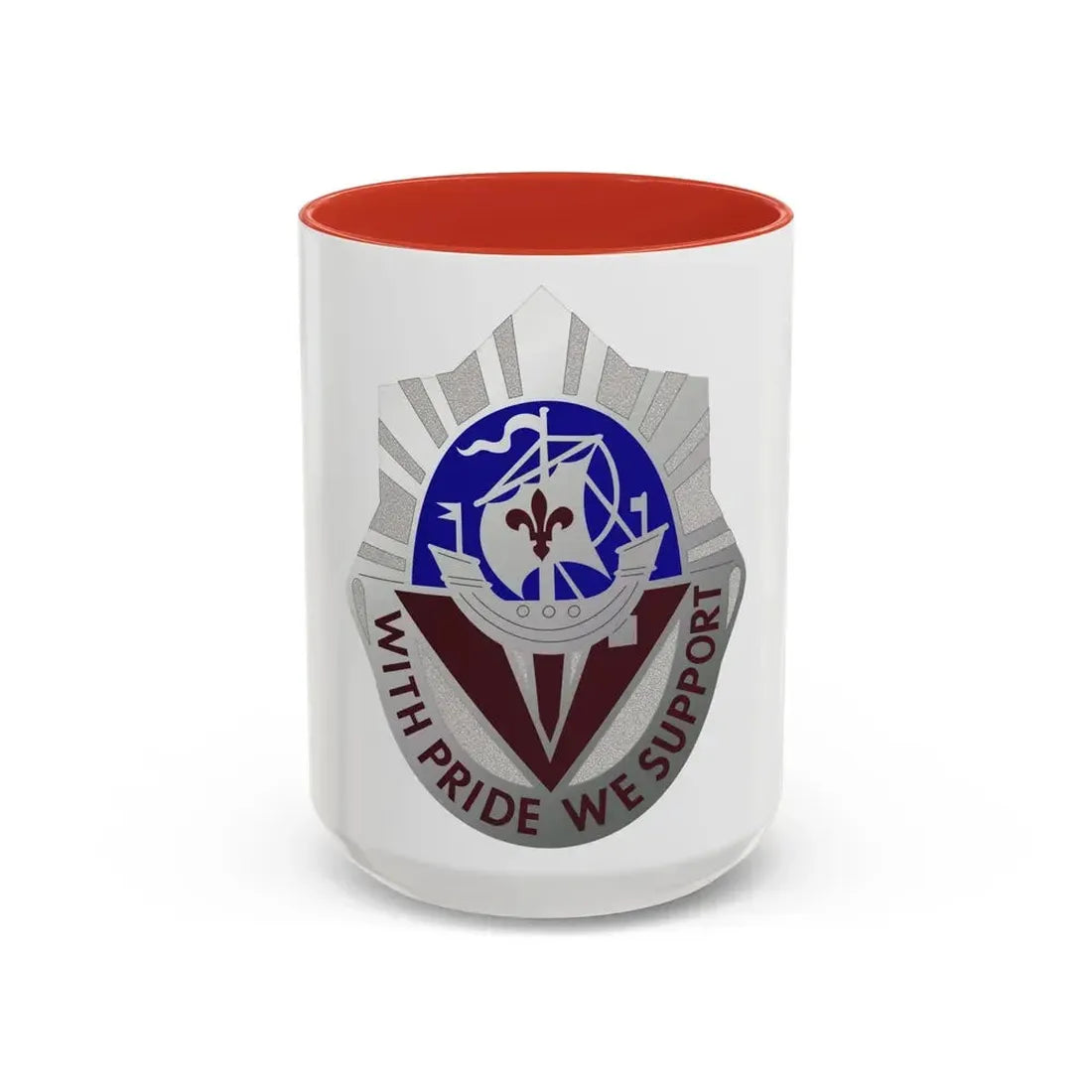 55 Surgical Hospital (U.S. Army) Accent Coffee Mug 15oz Red - Go Mug Yourself