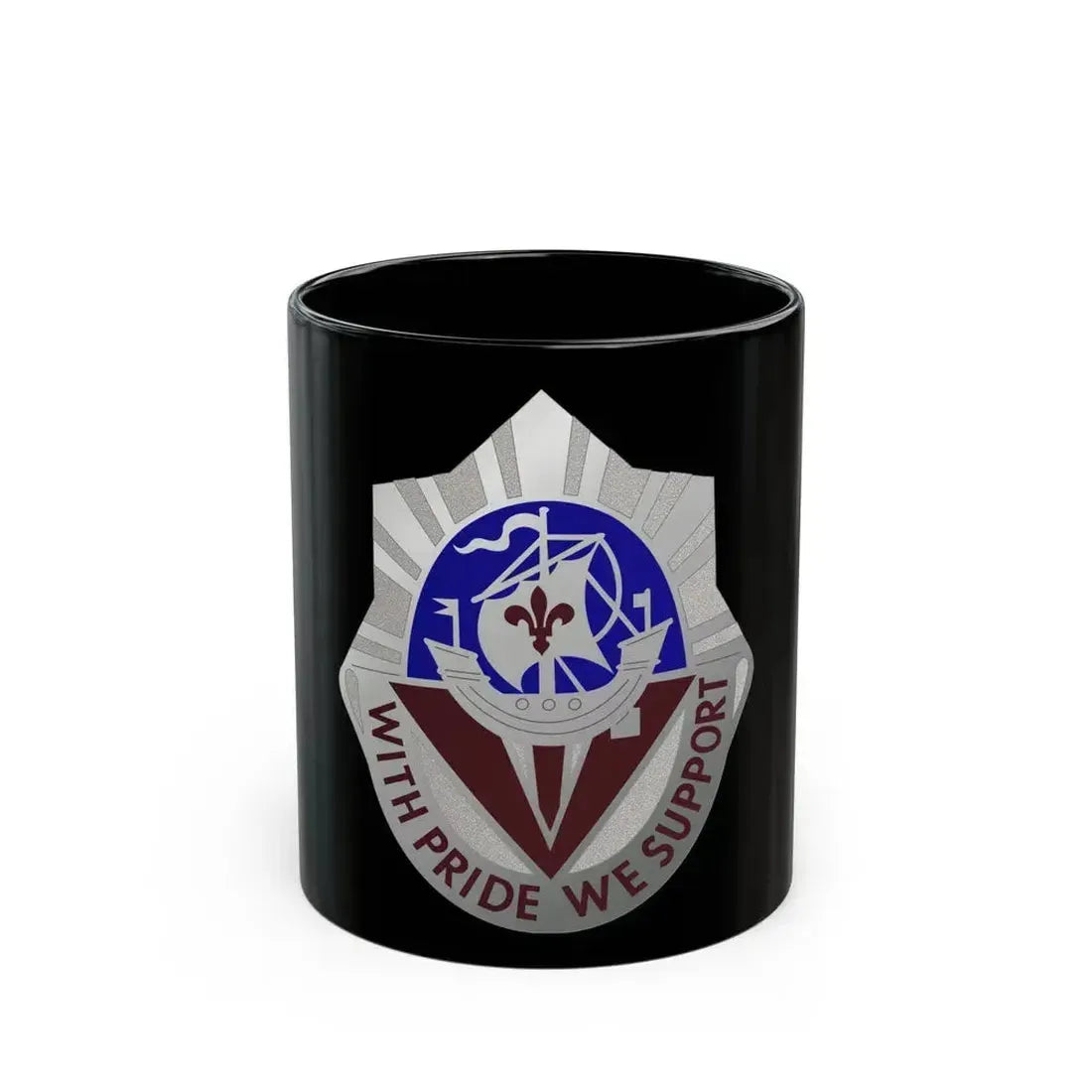 55 Surgical Hospital (U.S. Army) Black Coffee Mug 11oz - Go Mug Yourself