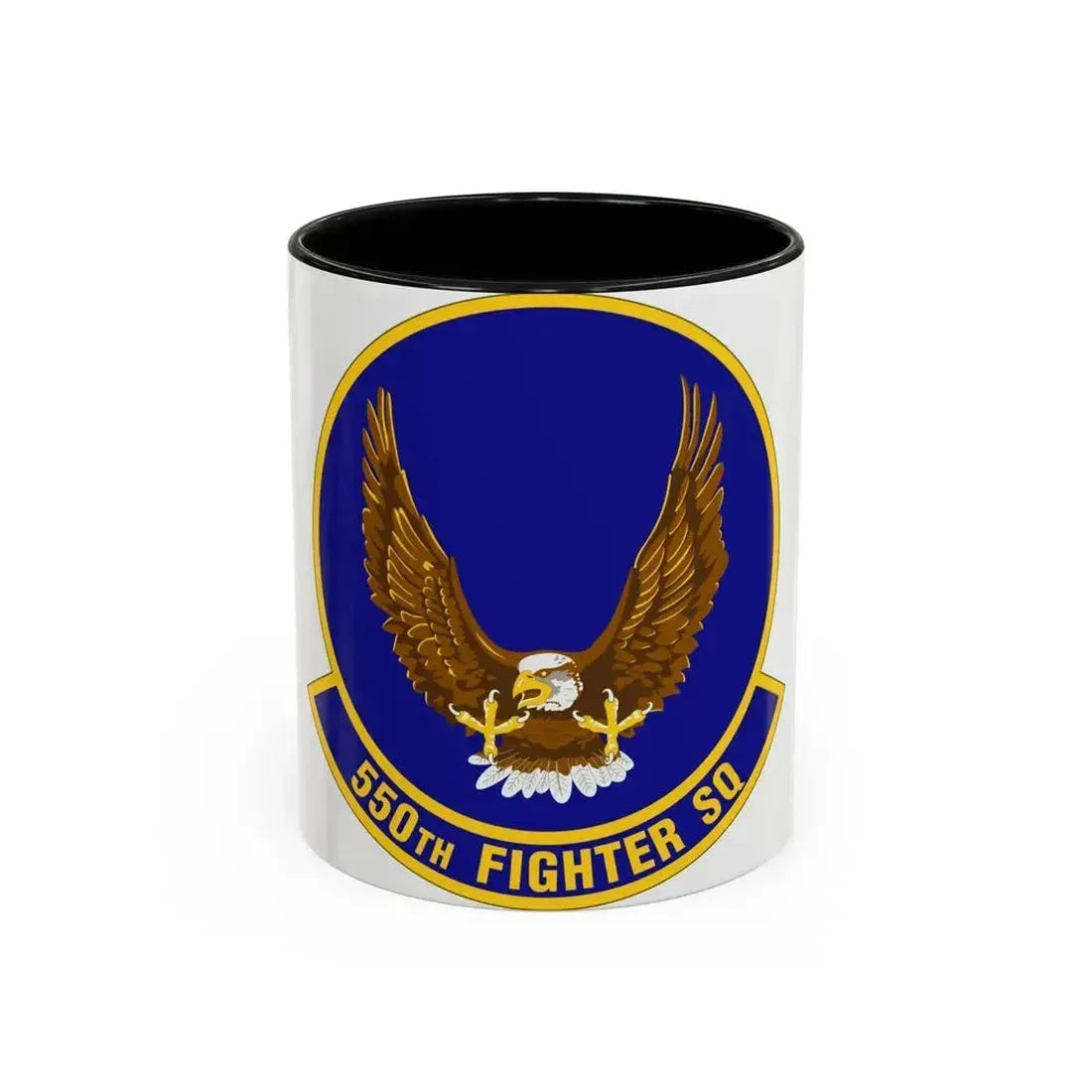 550 Fighter Squadron AETC (U.S. Air Force) Accent Coffee Mug 11oz Black - Go Mug Yourself