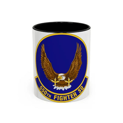 550 Fighter Squadron AETC (U.S. Air Force) Accent Coffee Mug 11oz Black - Go Mug Yourself