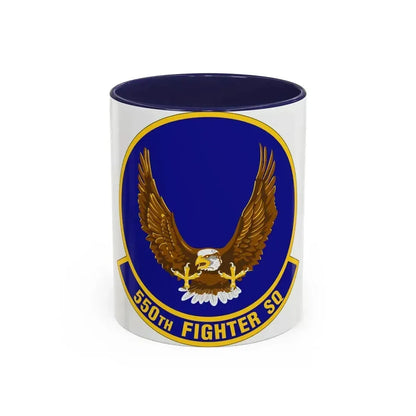 550 Fighter Squadron AETC (U.S. Air Force) Accent Coffee Mug 11oz Navy - Go Mug Yourself