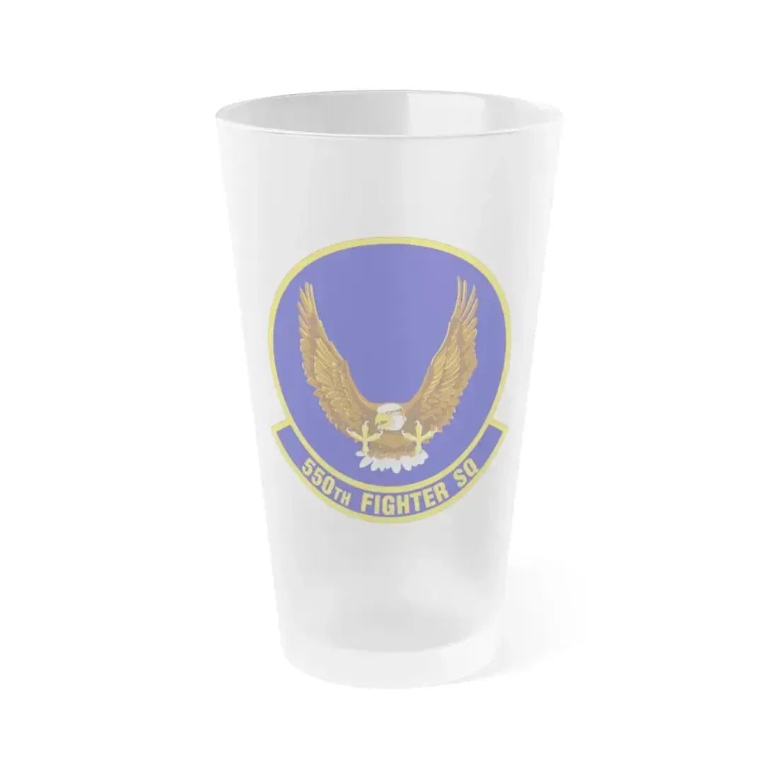 550 Fighter Squadron AETC (U.S. Air Force) Frosted Pint Glass 16oz 16oz Frosted - Go Mug Yourself