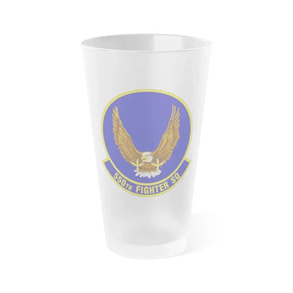 550 Fighter Squadron AETC (U.S. Air Force) Frosted Pint Glass 16oz 16oz Frosted - Go Mug Yourself