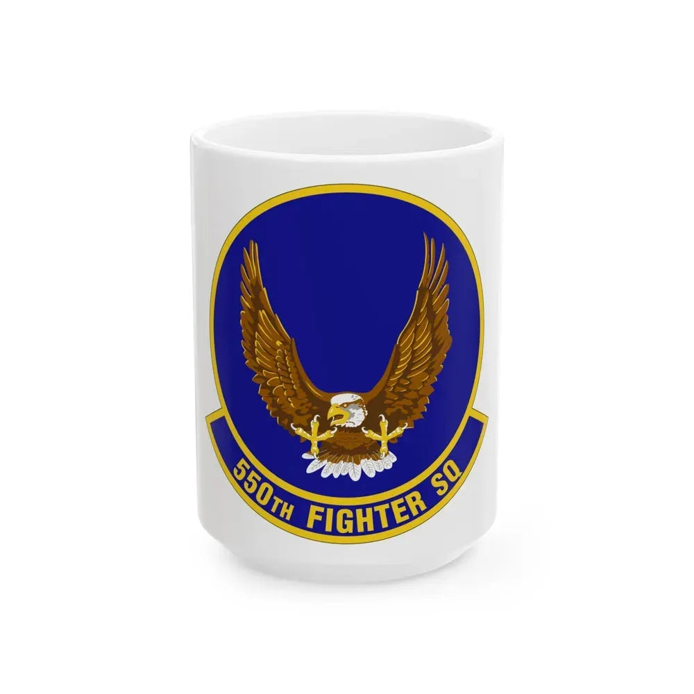 550 Fighter Squadron AETC (U.S. Air Force) White Coffee Mug 15oz - Go Mug Yourself