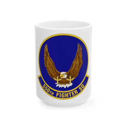 550 Fighter Squadron AETC (U.S. Air Force) White Coffee Mug 15oz - Go Mug Yourself