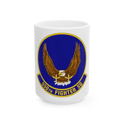 550 Fighter Squadron AETC (U.S. Air Force) White Coffee Mug 15oz - Go Mug Yourself