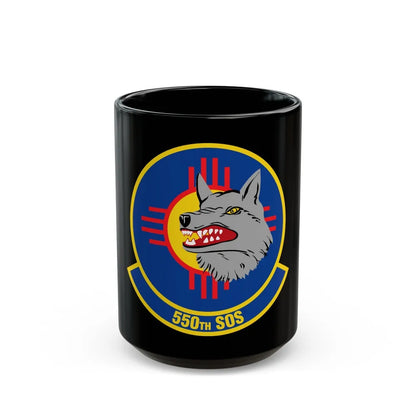 550 Special Operations Squadron AETC (U.S. Air Force) Black Coffee Mug-15oz-Go Mug Yourself