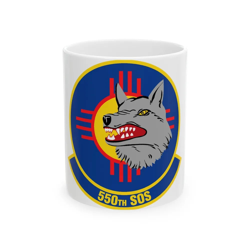 550 Special Operations Squadron AETC (U.S. Air Force) White Coffee Mug-11oz-Go Mug Yourself