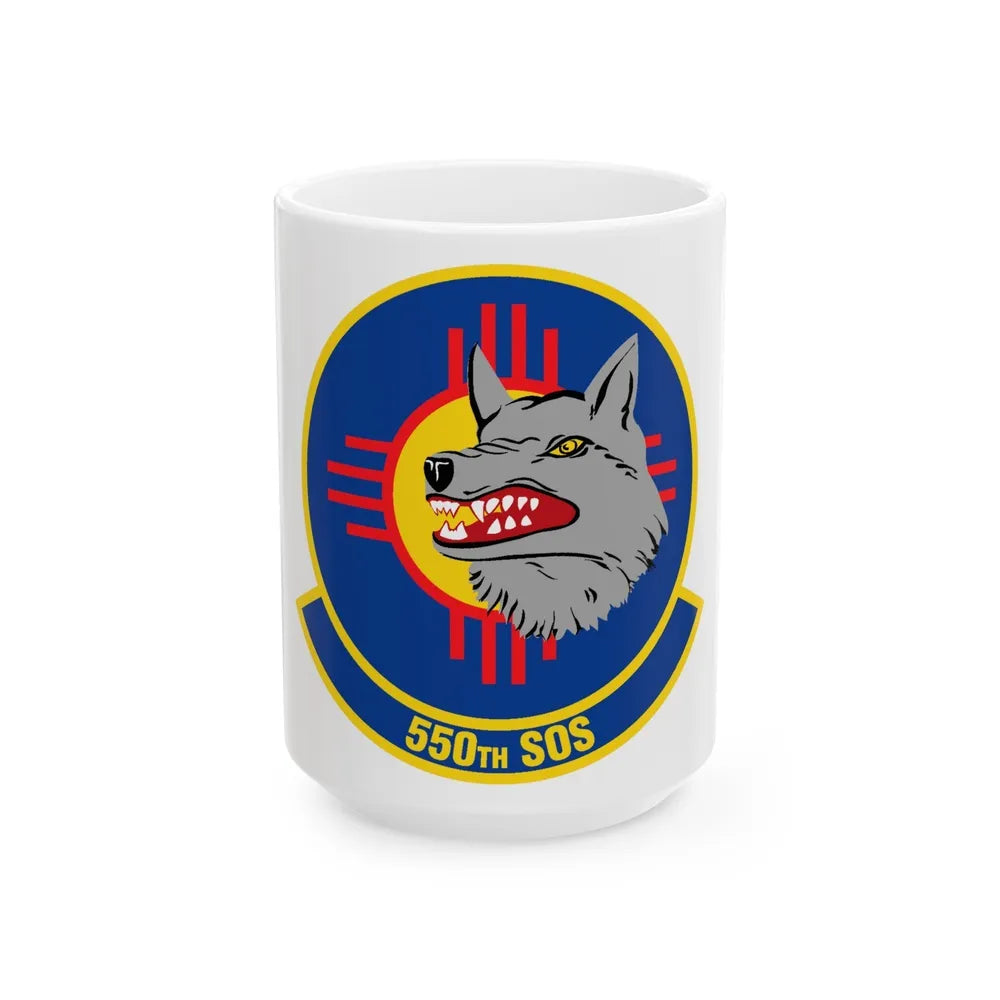 550 Special Operations Squadron AETC (U.S. Air Force) White Coffee Mug-15oz-Go Mug Yourself