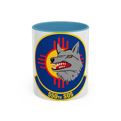 550 Special Operations Squadron AETC (U.S. Air Force) Accent Coffee Mug 11oz Light Blue - Go Mug Yourself
