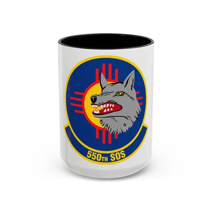 550 Special Operations Squadron AETC (U.S. Air Force) Accent Coffee Mug 15oz Black - Go Mug Yourself