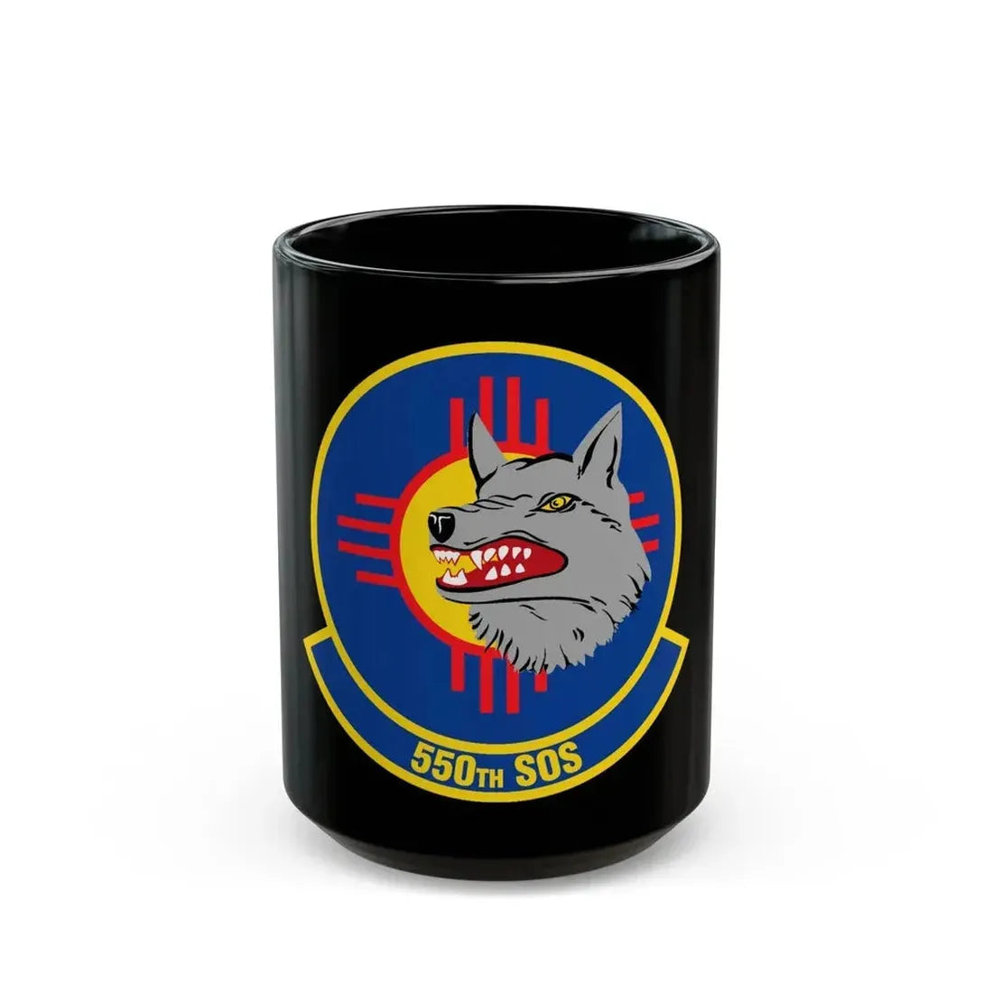 550 Special Operations Squadron AETC (U.S. Air Force) Black Coffee Mug 15oz - Go Mug Yourself