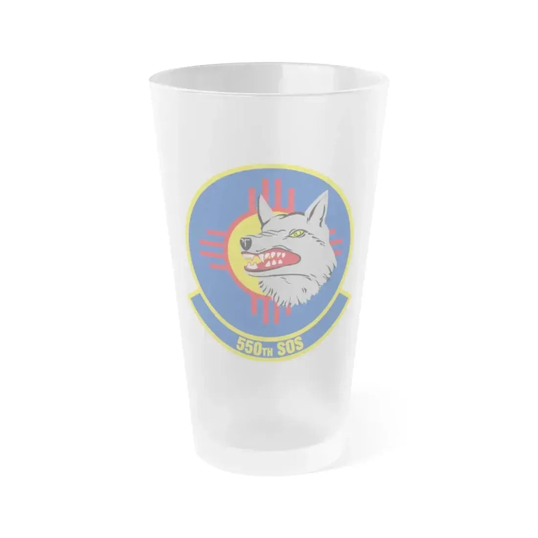 550 Special Operations Squadron AETC (U.S. Air Force) Frosted Pint Glass 16oz 16oz Frosted - Go Mug Yourself