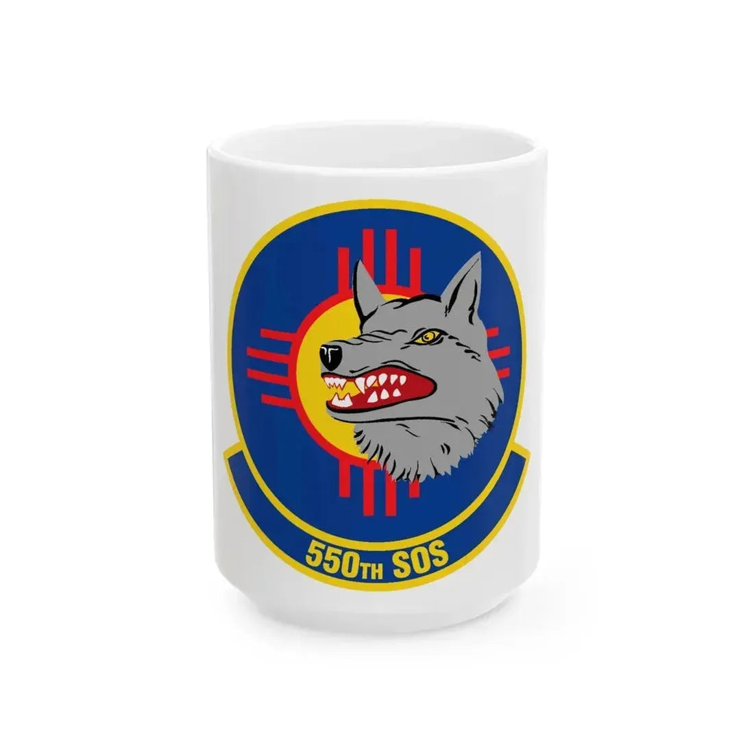 550 Special Operations Squadron AETC (U.S. Air Force) White Coffee Mug 15oz - Go Mug Yourself