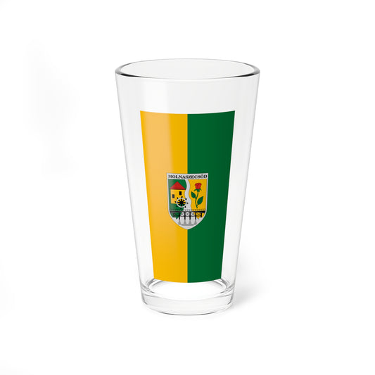 Flag of Molnaszecsod (Hungary) Pint Glass 16oz