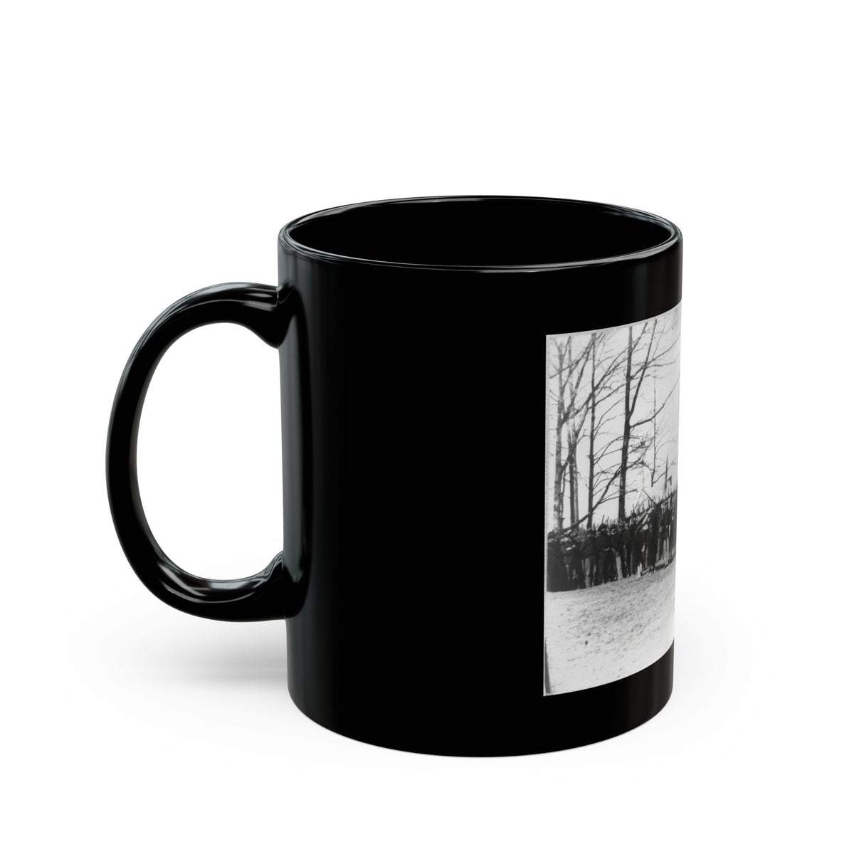 Group Of Provost Guards At Headquarters, Army Of The Potomac (U.S. Civil War) Black Coffee Mug