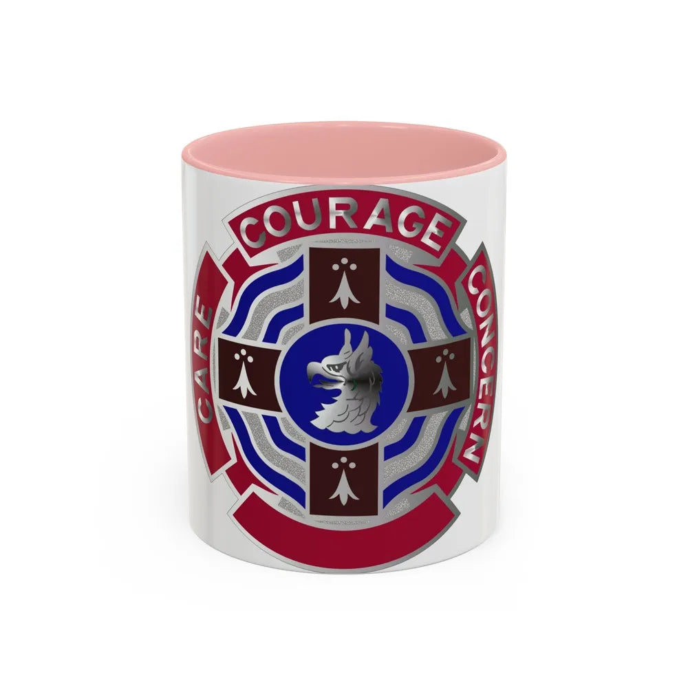 5501 US Hospital (U.S. Army) Accent Coffee Mug-11oz-Pink-Go Mug Yourself