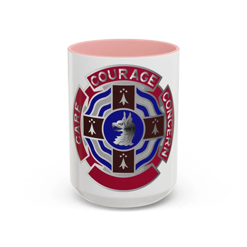 5501 US Hospital (U.S. Army) Accent Coffee Mug-15oz-Pink-Go Mug Yourself