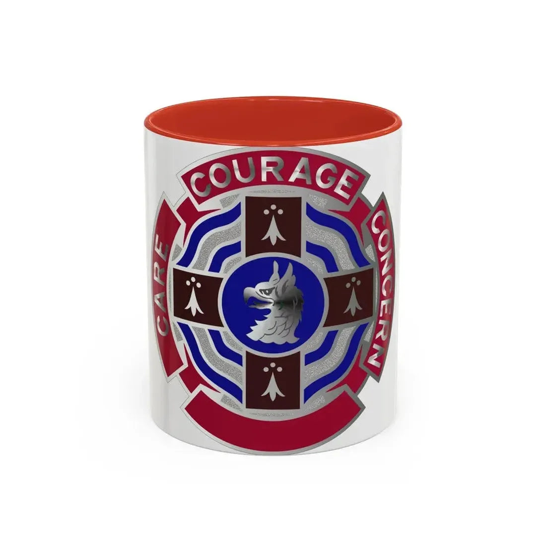 5501 US Hospital (U.S. Army) Accent Coffee Mug 11oz Red - Go Mug Yourself