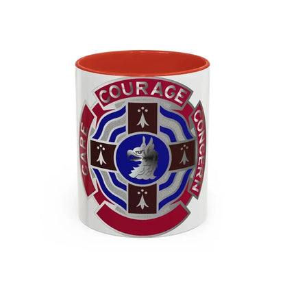 5501 US Hospital (U.S. Army) Accent Coffee Mug 11oz Red - Go Mug Yourself