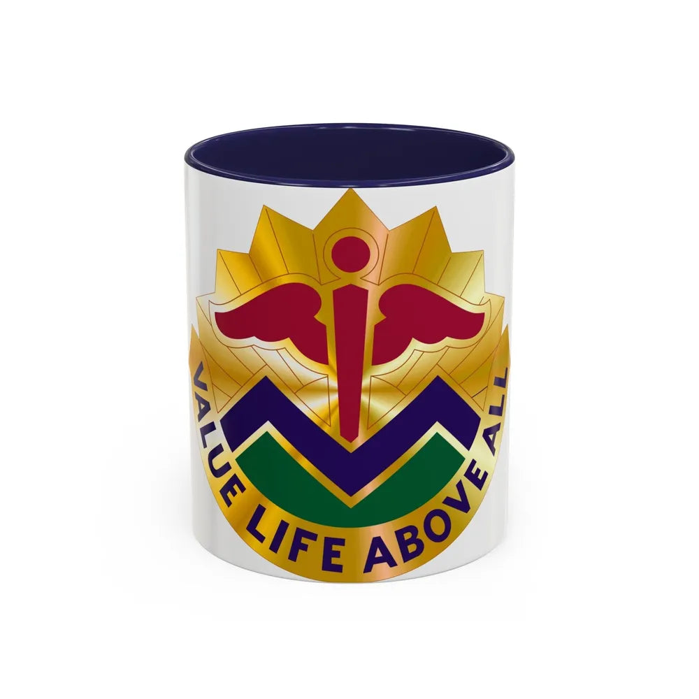 5502 US Hospital (U.S. Army) Accent Coffee Mug-11oz-Navy-Go Mug Yourself