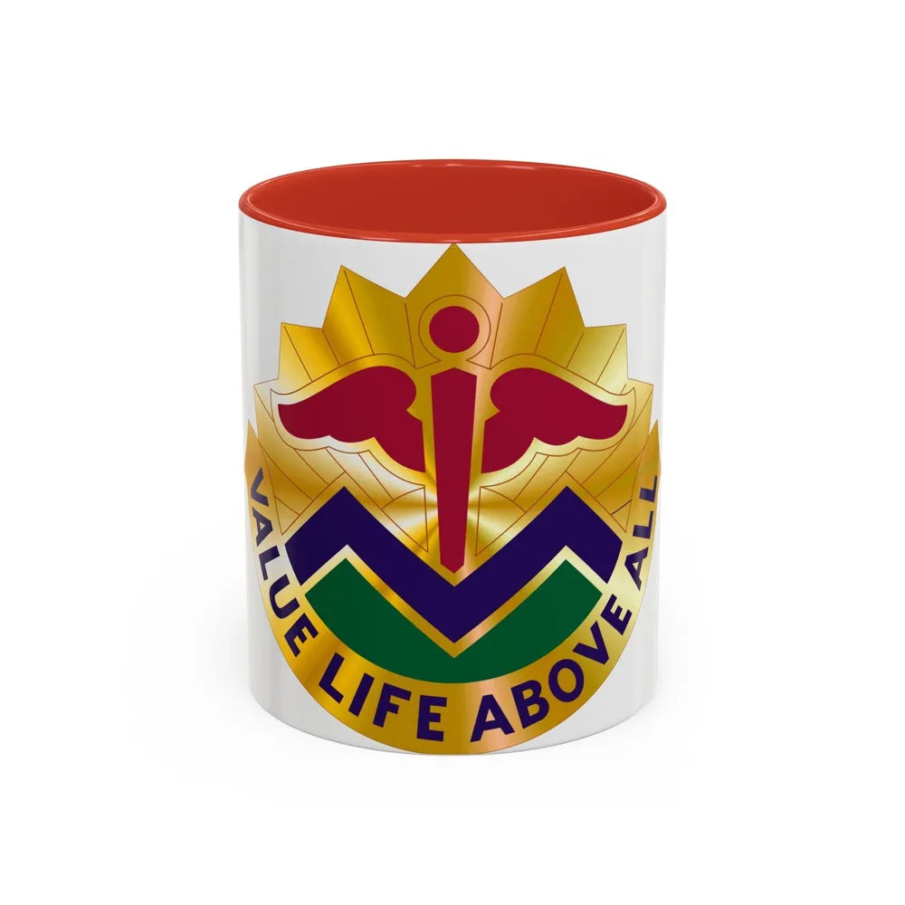 5502 US Hospital (U.S. Army) Accent Coffee Mug-11oz-Red-Go Mug Yourself