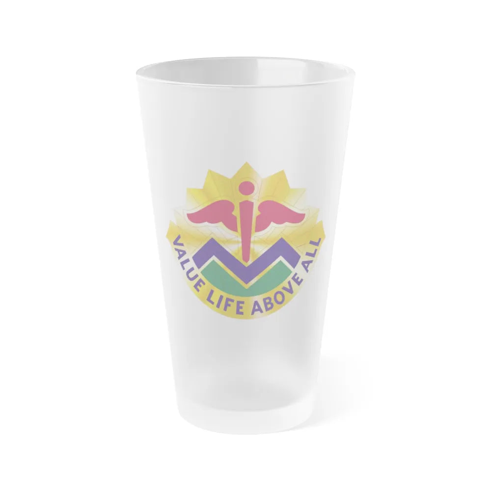 5502 US Hospital (U.S. Army) Frosted Pint Glass 16oz-Go Mug Yourself