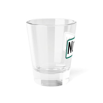 North plate South Dakota (South Dakota) (Road Sign) Shot Glass 1.5oz