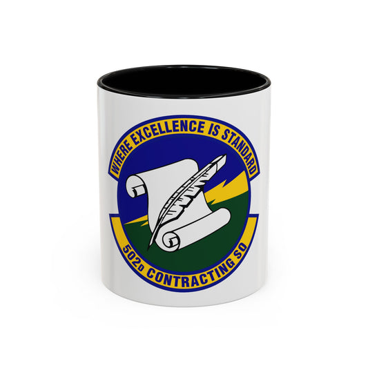 502d Contracting Squadron (U.S. Air Force) Accent Coffee Mug