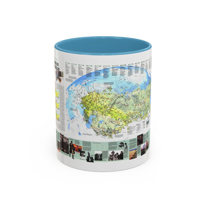 Russia - Communism to Capitalism (1993) (Map) Accent Coffee Mug