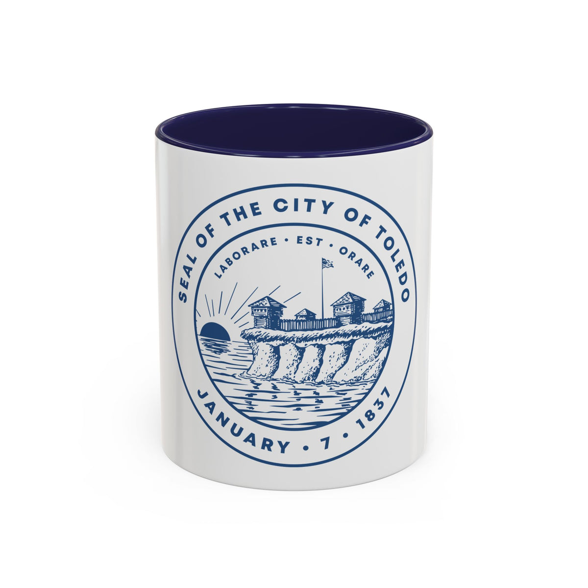 Seal of Toledo Ohio - Accent Coffee Mug
