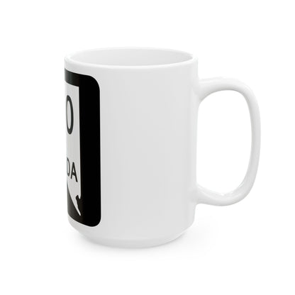 Nevada 000 nopath (Nevada) (Road Sign) White Coffee Mug