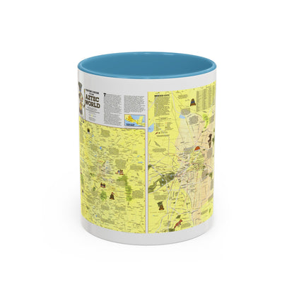 Central America - The Aztec World (1980) (Map) Accent Coffee Mug