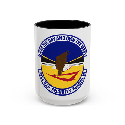 332d Expeditionary Security Forces Squadron (U.S. Air Force) Accent Coffee Mug