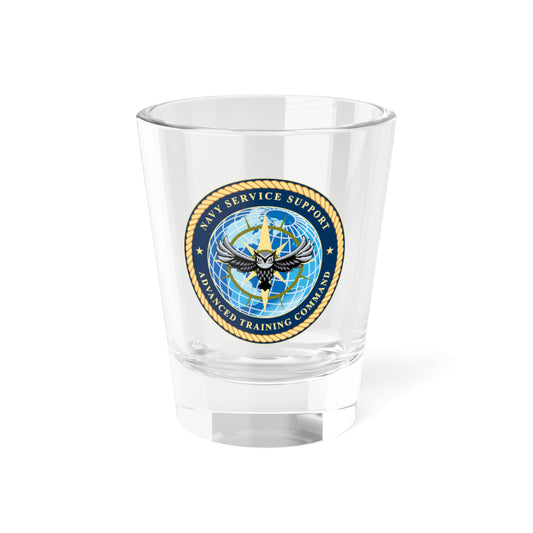 Verre à liqueur de 1,5 oz du commandement de la formation avancée du service de soutien de la marine de San Diego (US Navy)