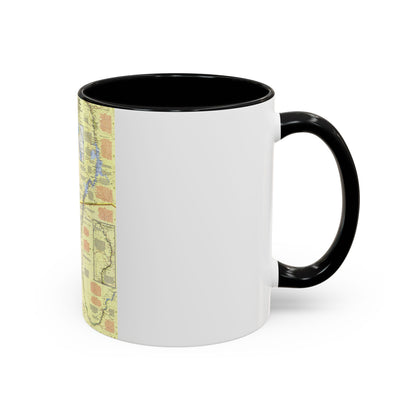 Egypt - Nile Valley, Land of the Pharaohs (1965) (Map) Accent Coffee Mug