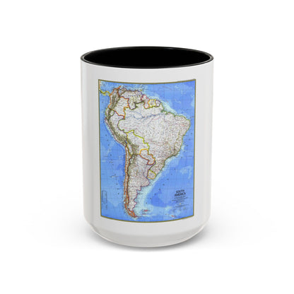South America (1972) (Map) Accent Coffee Mug