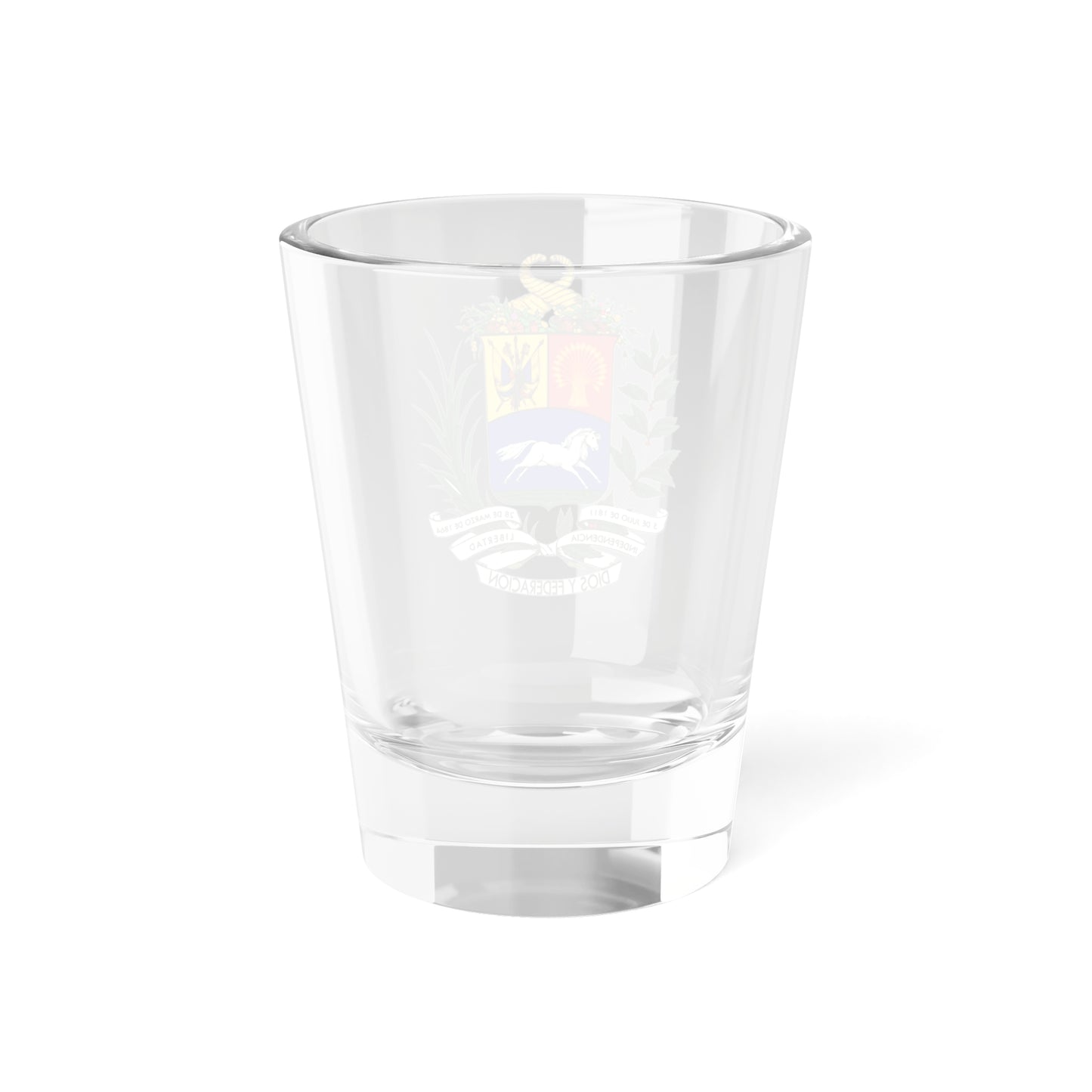 Escudo de Venezuela 1871-1905 (United States) (Coat of Arms) Shot Glass 1.5oz