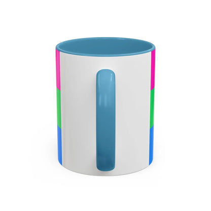 Polysexuality Pride Flag - Accent Coffee Mug-Go Mug Yourself