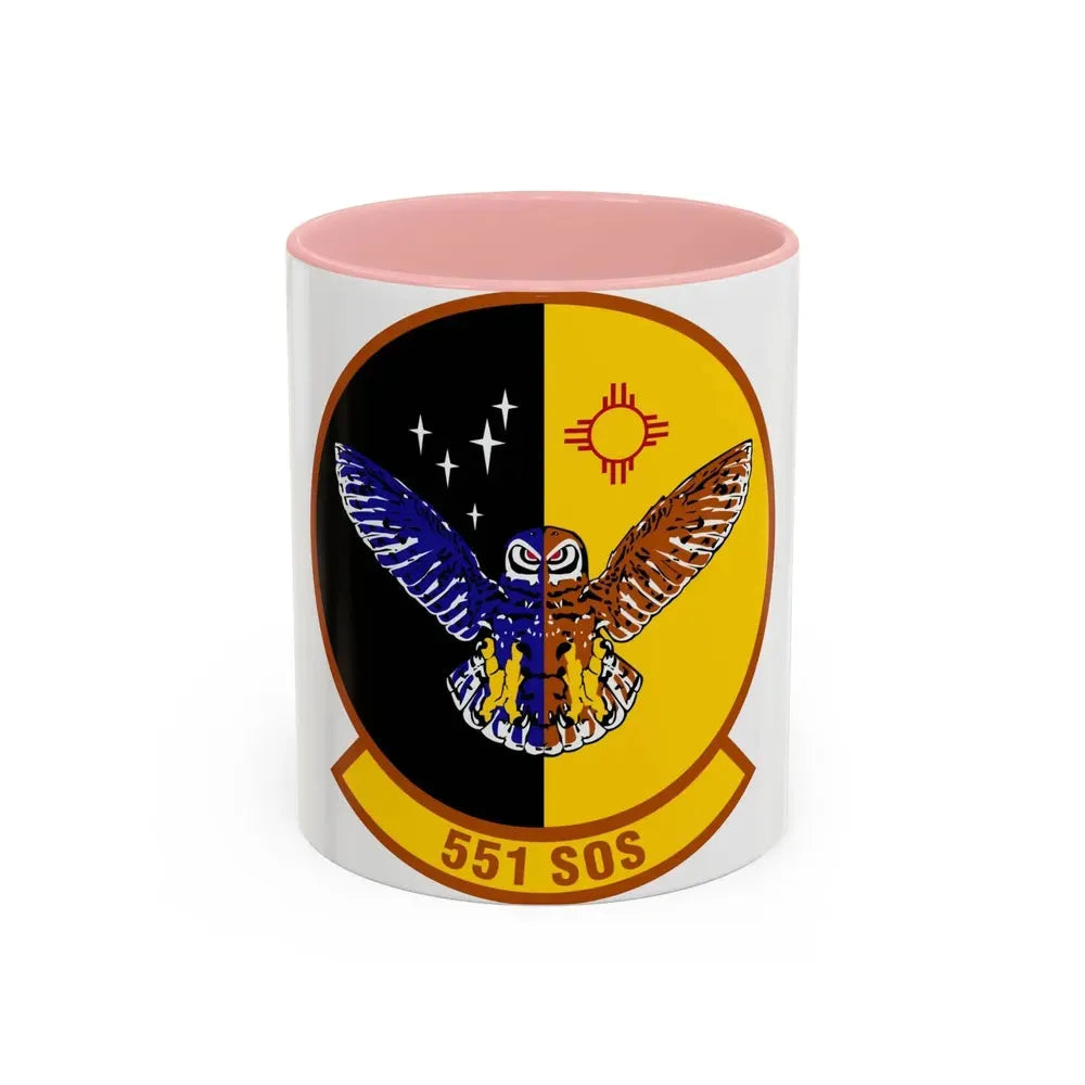551 Special Operations Squadron (U.S. Air Force) Accent Coffee Mug 11oz Pink - Go Mug Yourself