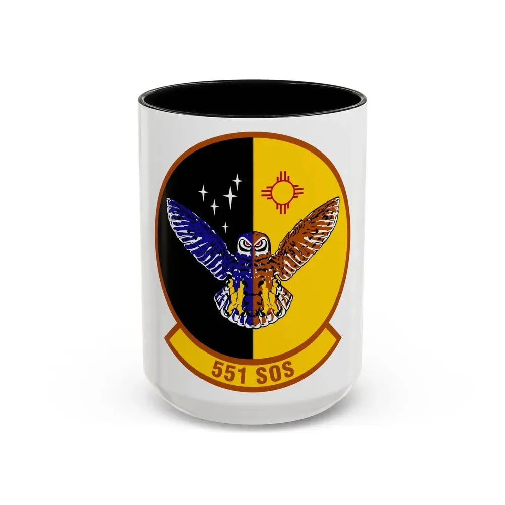 551 Special Operations Squadron (U.S. Air Force) Accent Coffee Mug 15oz Black - Go Mug Yourself