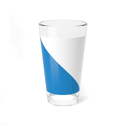 Flag of Canton of Zurich (Switzerland) Pint Glass 16oz