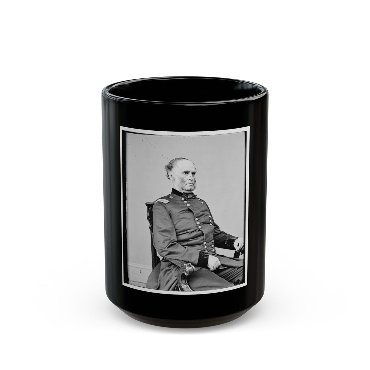 Portrait Of Maj. Gen. Samuel R. Curtis, Officer Of The Federal Army (U.S. Civil War) Black Coffee Mug