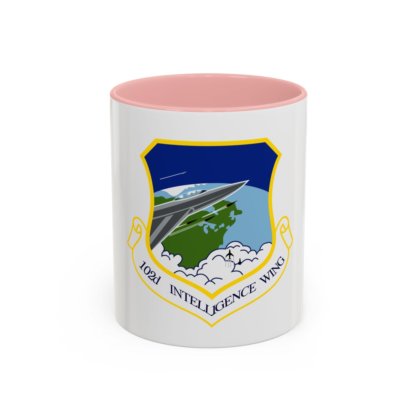 1014px 102nd Intelligence Wing emblem (U.S. Air Force) Accent Coffee Mug