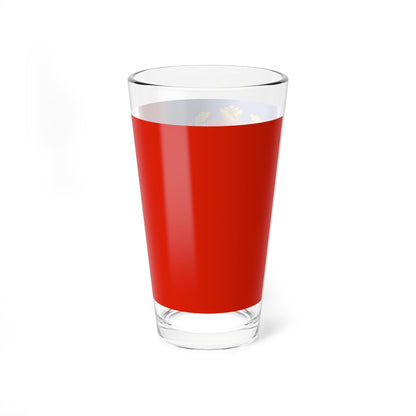 Flag of Kemerovo oblast 2002 (Russia) Pint Glass 16oz