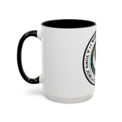 Seal of Worcester Massachusetts - Accent Coffee Mug
