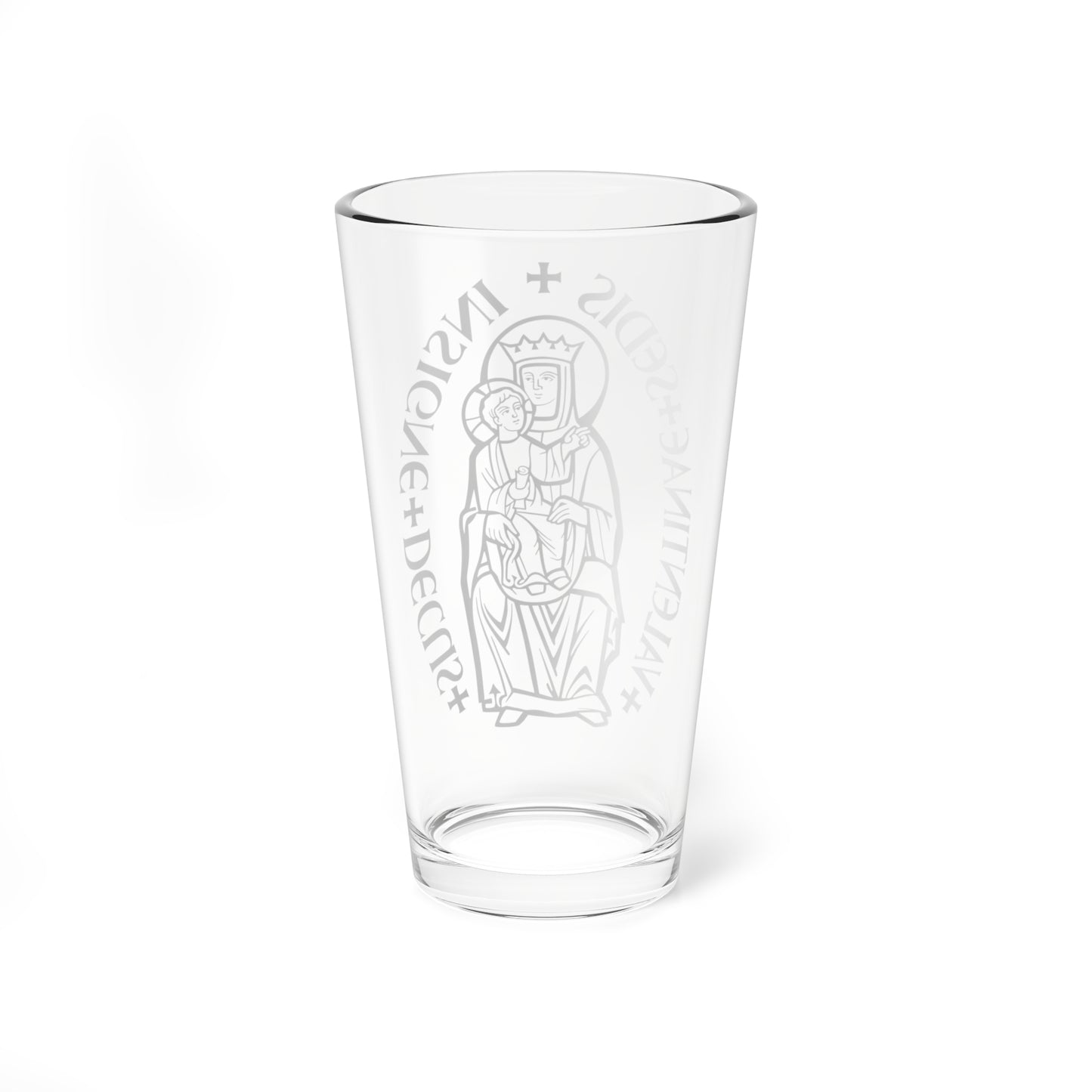 Escudo de la archidiócesis de Valencia (Spain) (Coat of Arms) Pint Glass 16oz