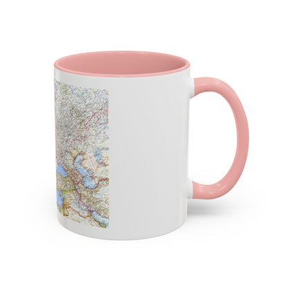 Europe (1962) (Map) Accent Coffee Mug