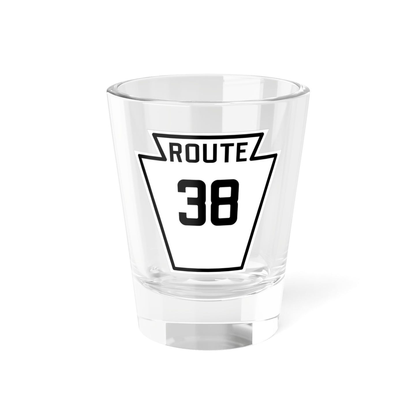 PA-38 1926 (Pennsylvania) (Road Sign) Shot Glass 1.5oz